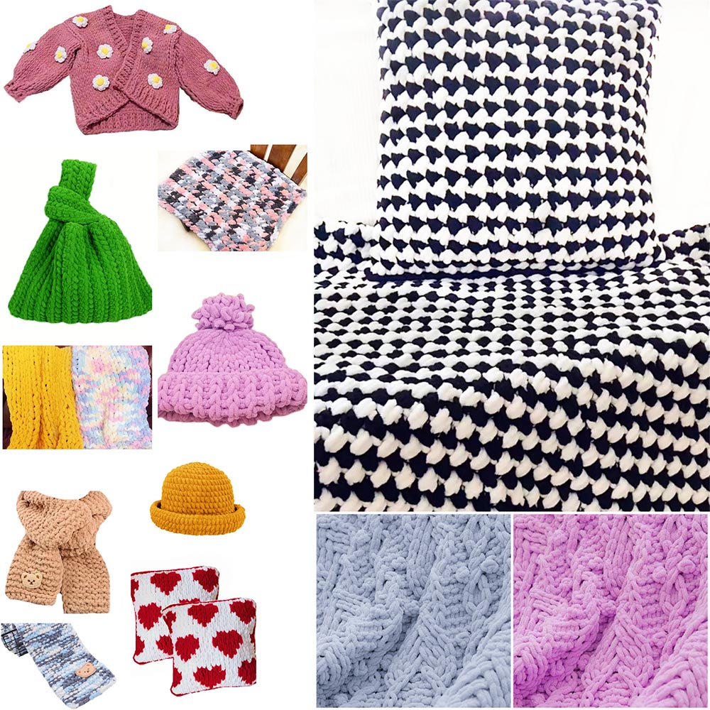 خيط حياكة منفوش وناعم بوزن 100 - مراجعة Woven Scarf Blanket وسعره