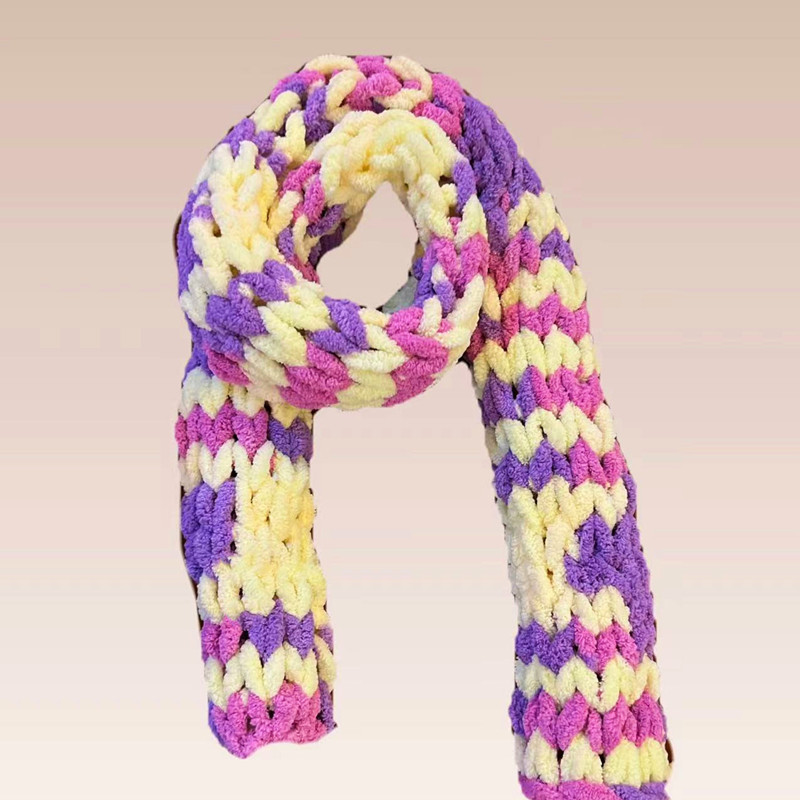 خيط حياكة منفوش وناعم بوزن 100 - مراجعة Woven Scarf Blanket وسعره