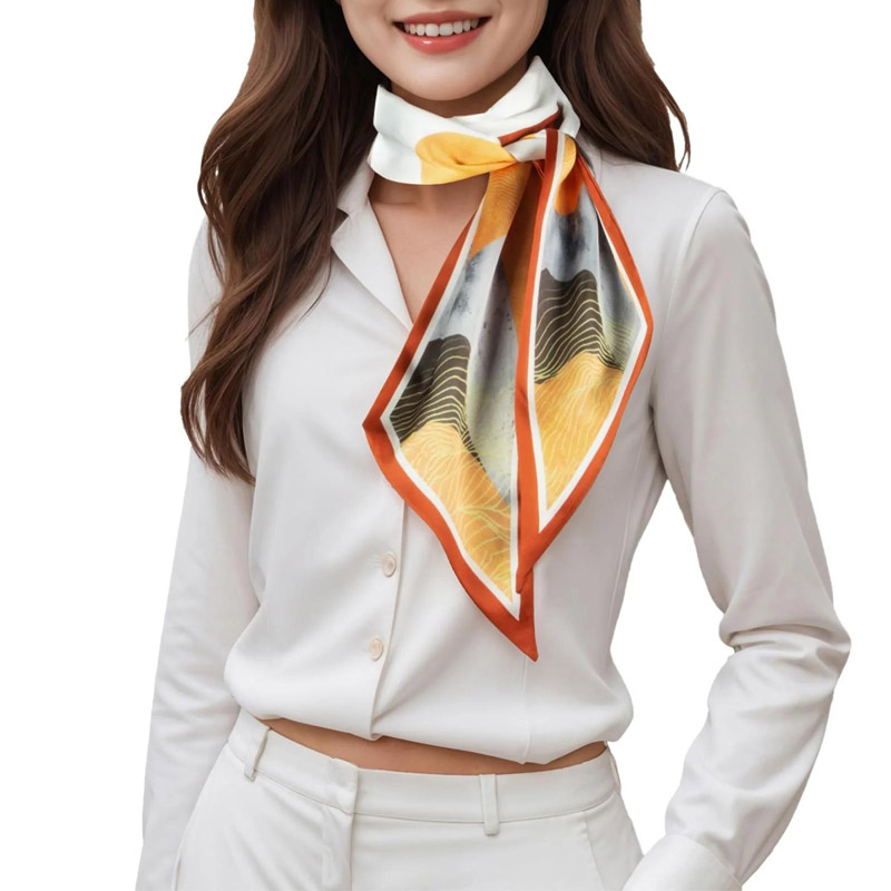 موضة المشارب فيونكة شعر وشاح ا - مراجعة Ascot Neck Scarf وسعره