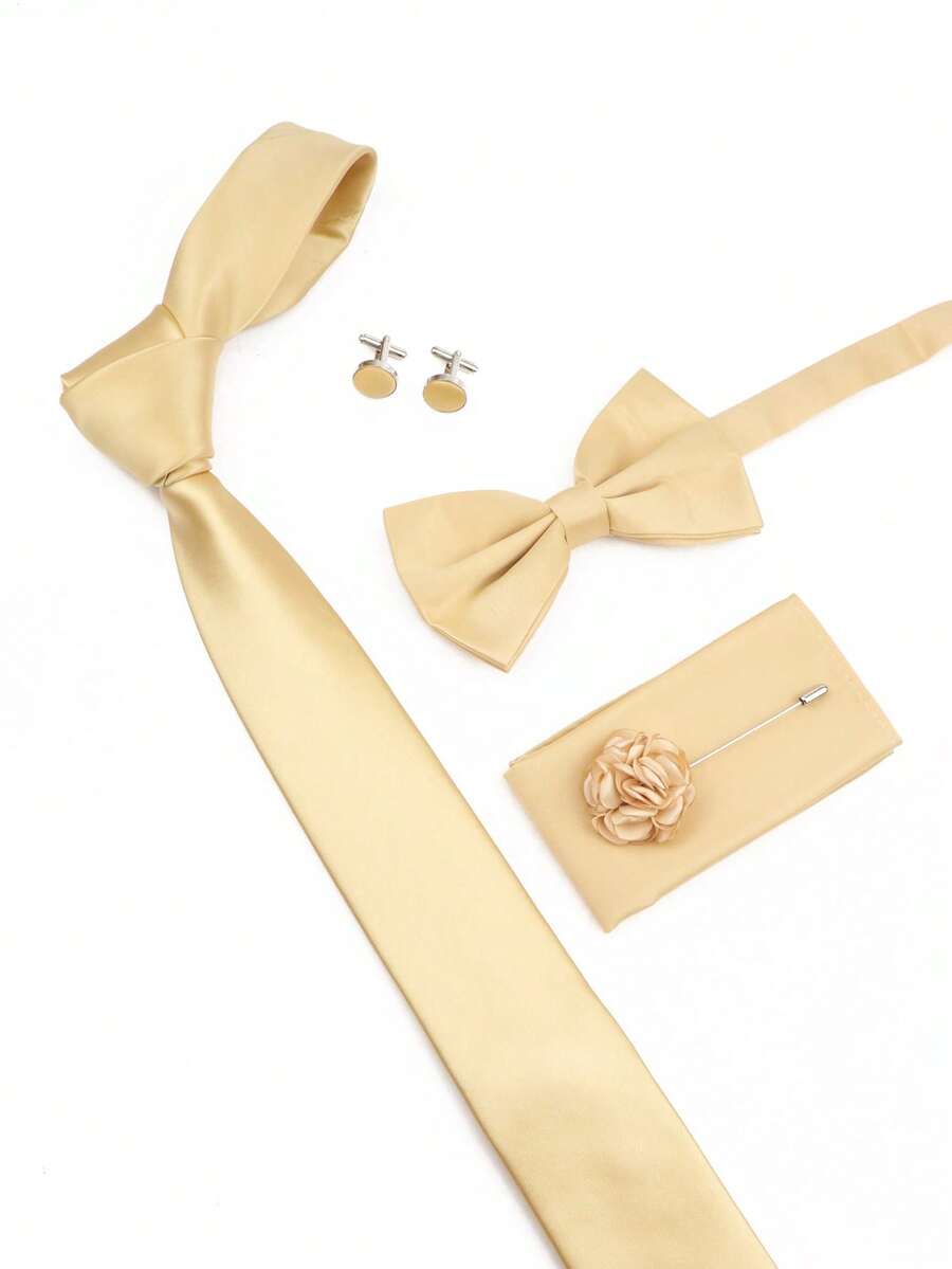 SGIAWETA-مجموعة من 5 قطع بلون  - مراجعة Pocket Square Set وسعره