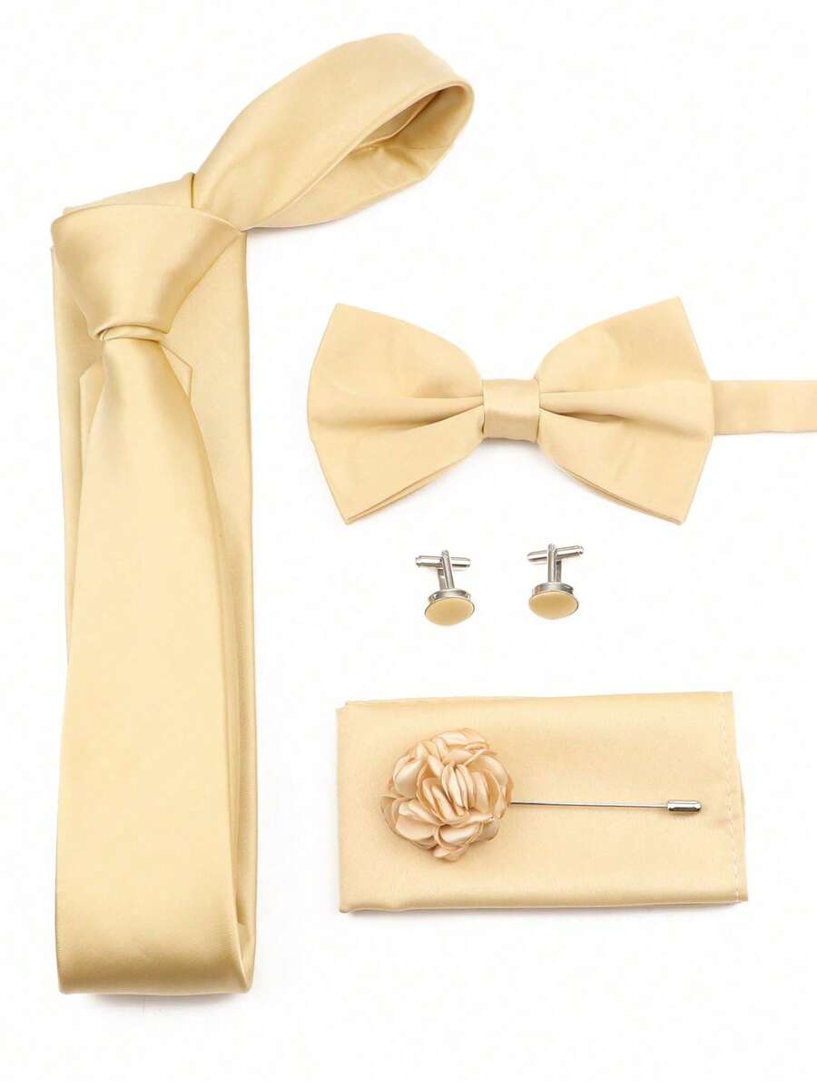 SGIAWETA-مجموعة من 5 قطع بلون  - مراجعة Pocket Square Set وسعره