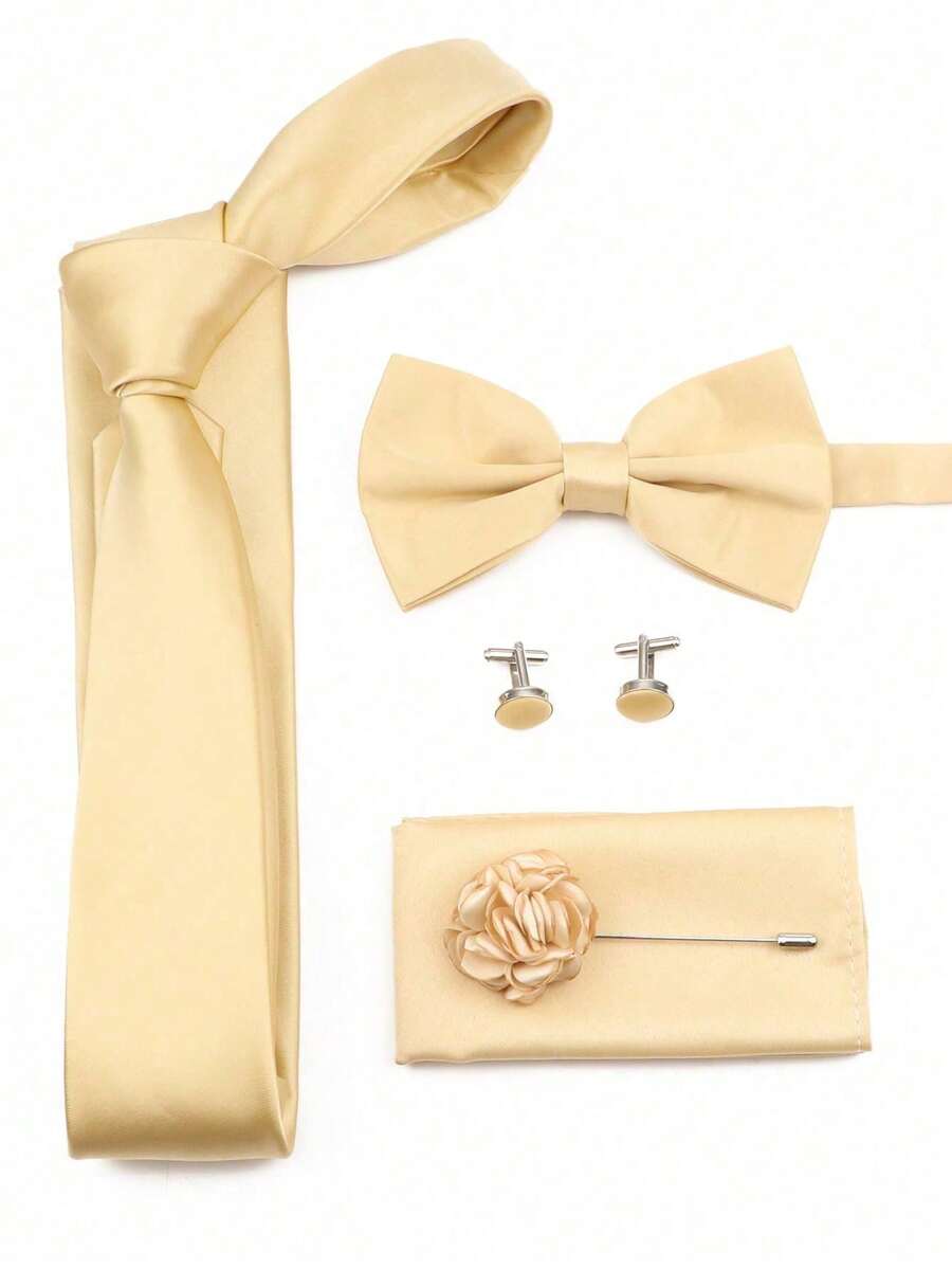 SGIAWETA-مجموعة من 5 قطع بلون  - مراجعة Pocket Square Set وسعره