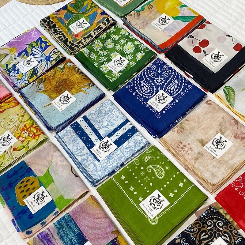 وشاح مربع من القطن 100% للنساء - مراجعة Bandana Cotton وسعره