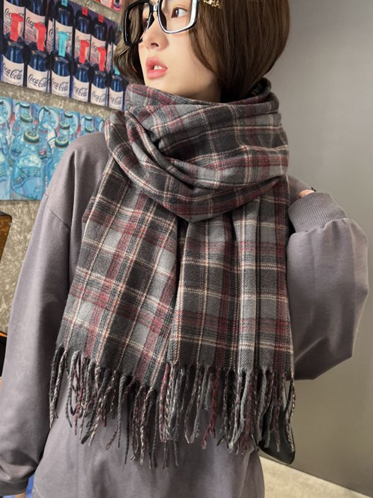 وشاح نسائي جديد من الكشمير الم - مراجعة Woven Scarf Blanket وسعره
