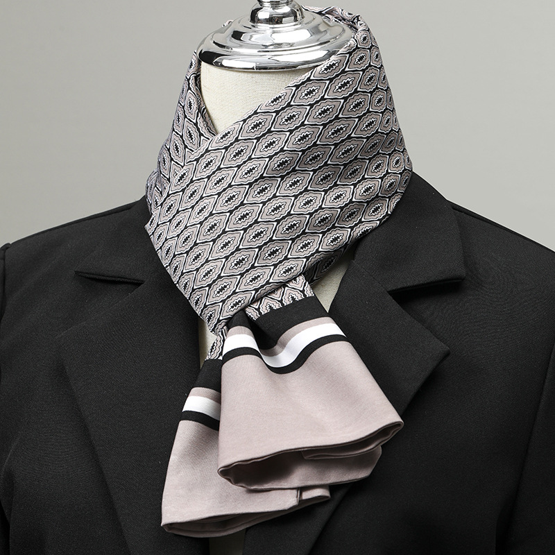 وشاح رجالي تقليد الحرير وشاح ل - مراجعة Ascot Neck Scarf وسعره